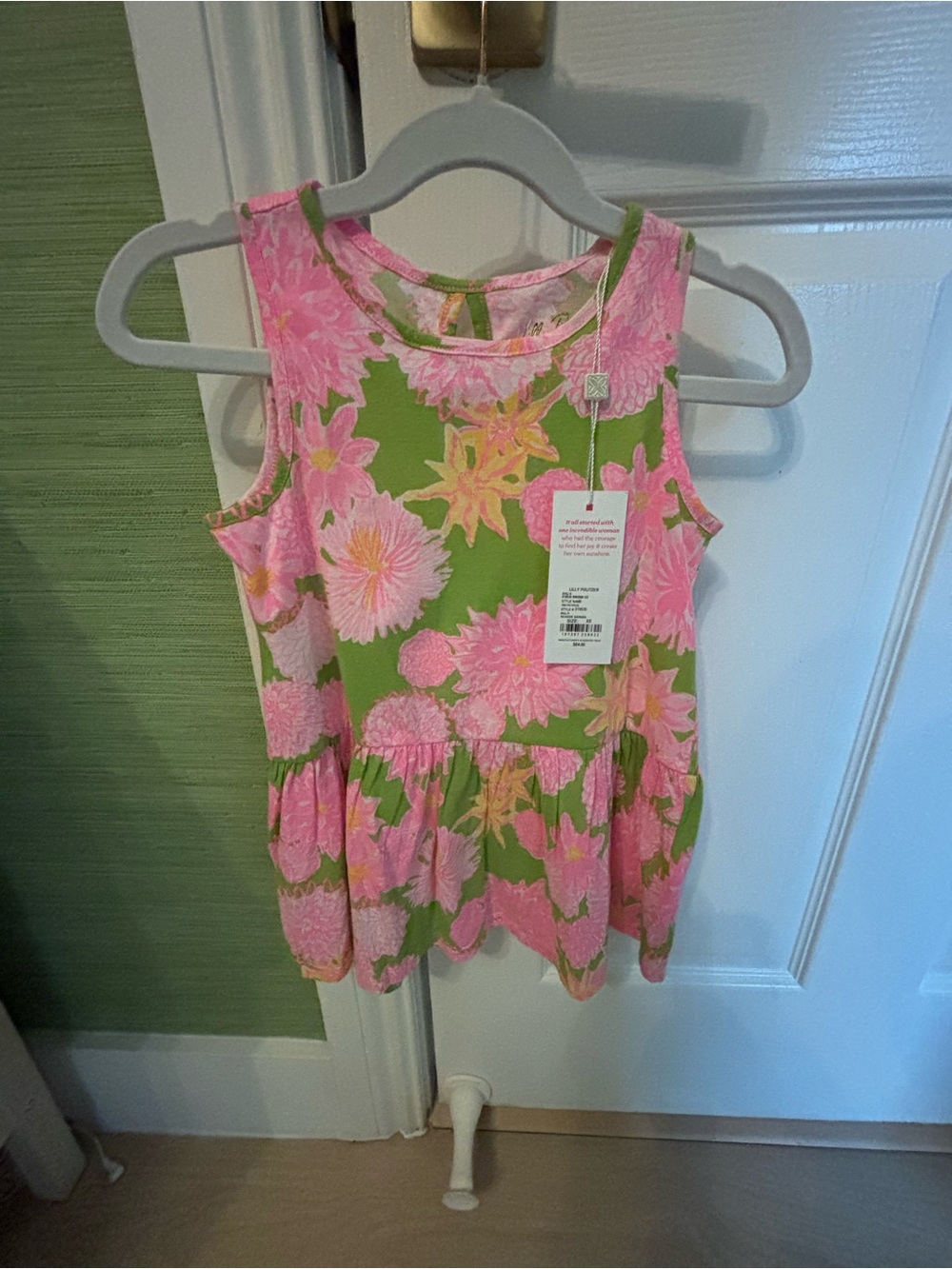 Lilly Pulitzer Pink Floral Toddler Girl's dress 2T - 3T
